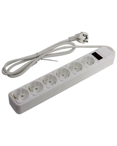 SP6W-130. Сетевой фильтр 6 розеток, 3м, белый. 5bites в Вологде