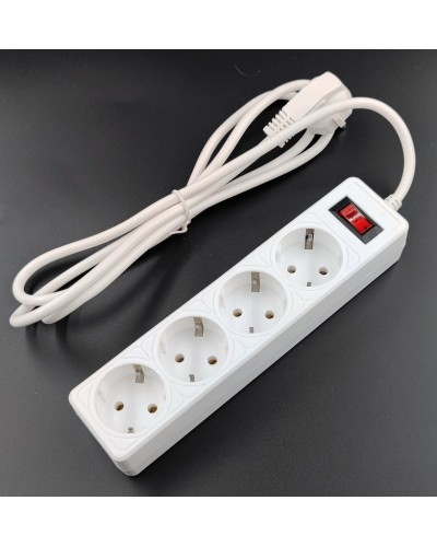 SP4W-518 GARDA. Сетевой фильтр 4 розетки,1,8м, белый. 5bites в Вологде