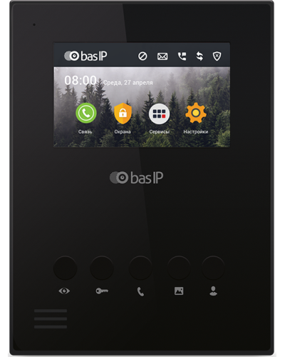 AU-04LA (AU-04L) BLACK. Монитор IP-домофона. BAS-IP в Вологде