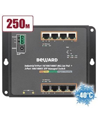 STWP-0802HP. Коммутатор 8-портовый. Beward в Вологде