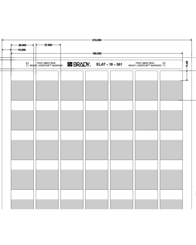 ELAT-18-361-2.5 (уп. 2500 шт.): Этикетка в Вологде