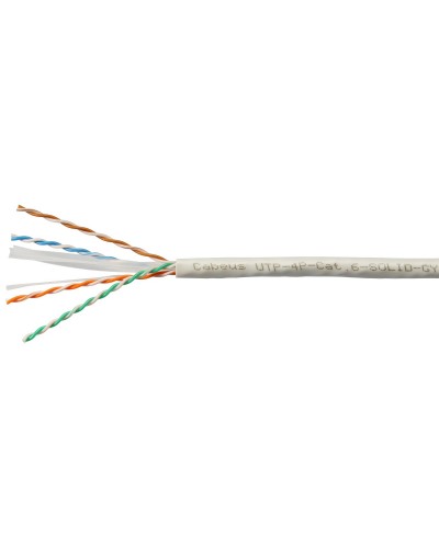 UTP-4P-Cat.6-SOLID-GY-100 (7178c-5). Кабель «витая пара» (LAN) для структурированных систем связи. CABEUS в Вологде