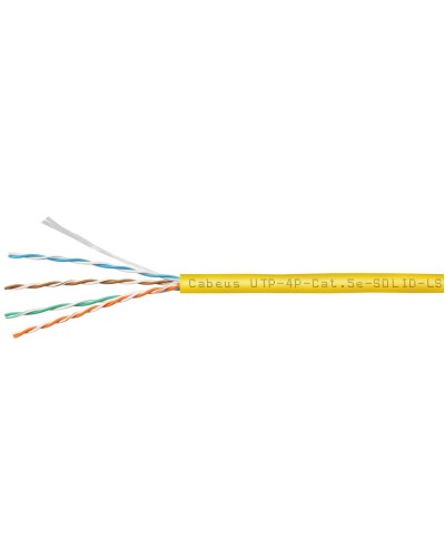 UTP-4P-Cat.5e-SOLID-LSZH-YL (9780c). Кабель «витая пара» (LAN) для структурированных систем связи. CABEUS в Вологде