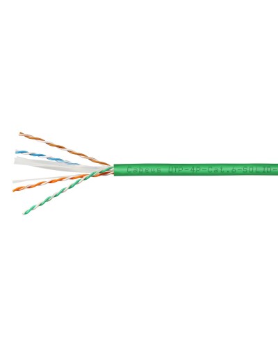 UTP-4P-Cat.6-SOLID-LSLTx-GN-100 (11139c-5). Кабель «витая пара» (LAN) для структурированных систем связи. CABEUS в Вологде