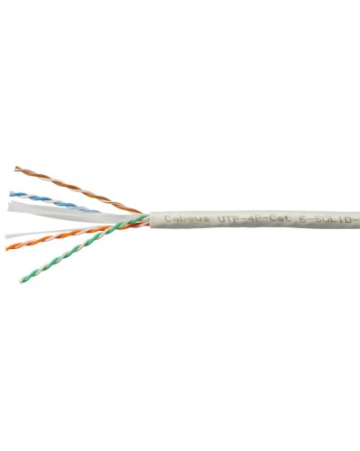 UTP-4P-Cat.6-SOLID-LSZH-WH (11871c-5). Кабель «витая пара» (LAN) для структурированных систем связи. CABEUS в Вологде