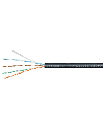 UTP-4P-Cat.5e-SOLID-OUT-PE-UV (11246c). Кабель «витая пара» (LAN) для структурированных систем связи. CABEUS в Вологде