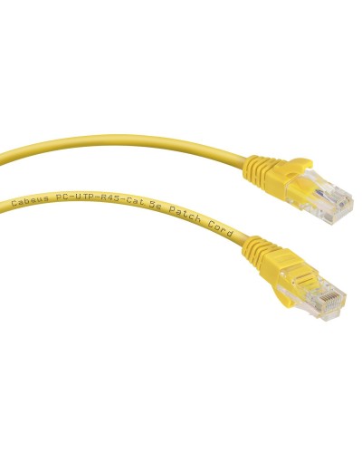PC-UTP-RJ45-Cat.5e-5m-YL (7688c), желтый. Патч-корд медный. CABEUS в Вологде