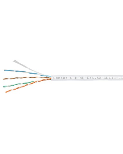 UTP-4P-Cat.5e-SOLID-LSZH-WH (9782c). Кабель «витая пара» (LAN) для структурированных систем связи. CABEUS в Вологде