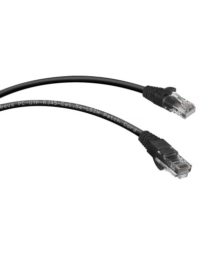 PC-UTP-RJ45-Cat.5e-1m-BK-LSZH (9537c), чёрный. Патч-корд медный. CABEUS в Вологде