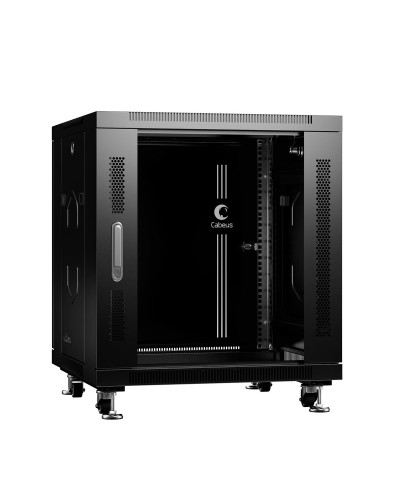 SH-05C-12U60/60-BK (8554c). Шкаф телекоммуникационный 19 напольный 12U. CABEUS в Вологде