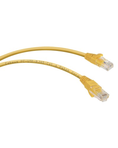 PC-UTP-RJ45-Cat.6-1m-YL (8705c), желтый. Патч-корд медный. CABEUS в Вологде