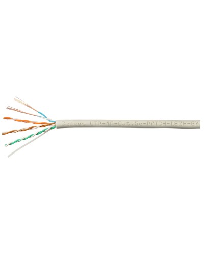 UTP-4P-Cat.5e-SOLID-LSZH-GY-100 (9776c-5). Кабель «витая пара» (LAN) для структурированных систем связи. CABEUS в Вологде