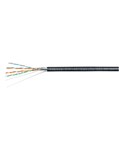 FTP-4P-Cat.5e-SOLID-OUT-PE-UV (11792c). Кабель «витая пара» (LAN) для структурированных систем связи. CABEUS в Вологде