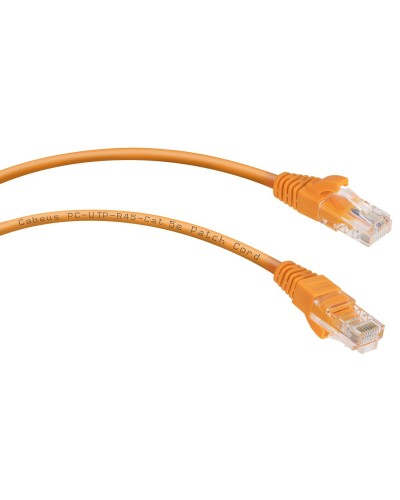PC-UTP-RJ45-Cat.5e-0.5m-OR-LSZH (9520c), оранжевый. Патч-корд медный. CABEUS в Вологде