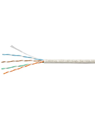 UTP-4P-Cat.5e-SOLID-LSZH-GY-LIGHT (9996c). Кабель «витая пара» (LAN) для структурированных систем связи. CABEUS в Вологде