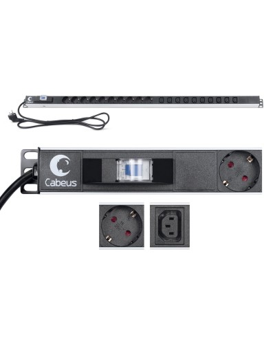 PDU-16-10S-10C13-B (9552c). Блок розеток. CABEUS в Вологде