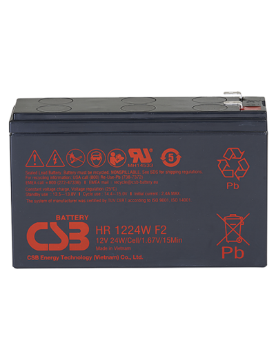 CSB HR 1224W F2 F1. Аккумулятор герметичный свинцово-кислотный. CSB в Вологде