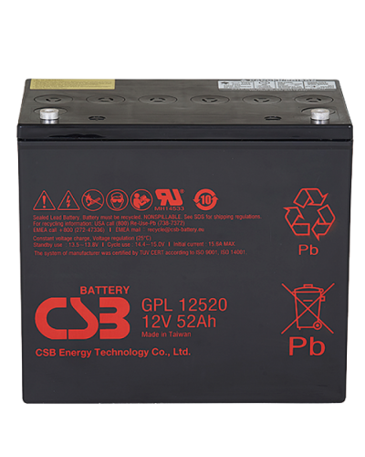 CSB GPL 12520. Аккумулятор герметичный свинцово-кислотный. CSB в Вологде