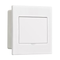 Корпус ЩРВ-П 6 модулей IP41 встраиваемый белая дверь (31081DEK). Корпус пластиковый. DEKraft