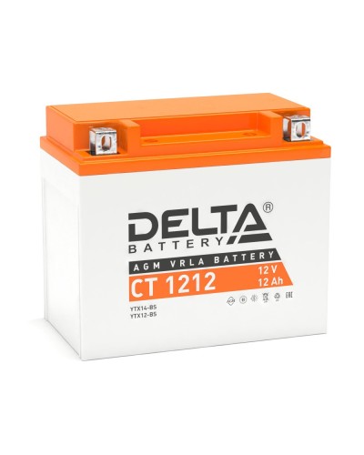 Delta CT 1212. Аккумулятор герметичный свинцово-кислотный стартерный. Delta в Вологде