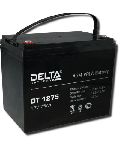 Delta DT 1275. Аккумулятор герметичный свинцово-кислотный. Delta в Вологде