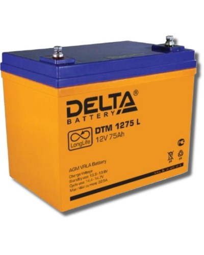 Delta DTM 1275 L. Аккумулятор герметичный свинцово-кислотный. Delta в Вологде