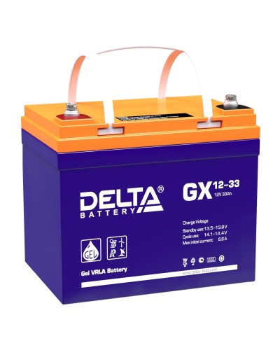 Delta GX 12-33. Аккумулятор герметичный свинцово-кислотный. Delta в Вологде