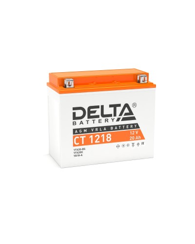 Delta CT 1218. Аккумулятор герметичный свинцово-кислотный стартерный. Delta в Вологде