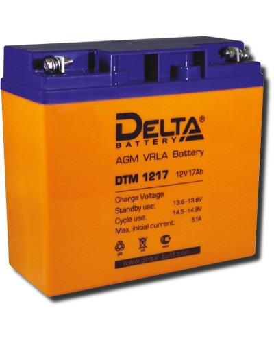 Delta DTM 1217. Аккумулятор герметичный свинцово-кислотный. Delta в Вологде