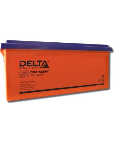 Delta DTM 12250 L. Аккумулятор герметичный свинцово-кислотный. Delta в Вологде