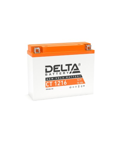 Delta CT 1216. Аккумулятор герметичный свинцово-кислотный стартерный. Delta в Вологде