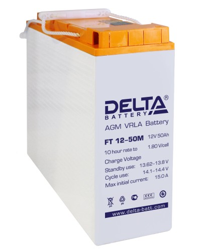 Delta FT 12-50 M. Аккумулятор герметичный свинцово-кислотный. Delta в Вологде