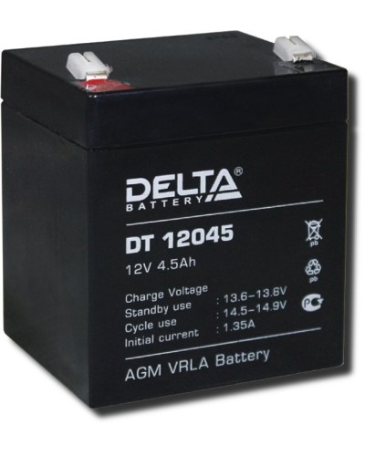 Delta DT 12045. Аккумулятор герметичный свинцово-кислотный. Delta в Вологде