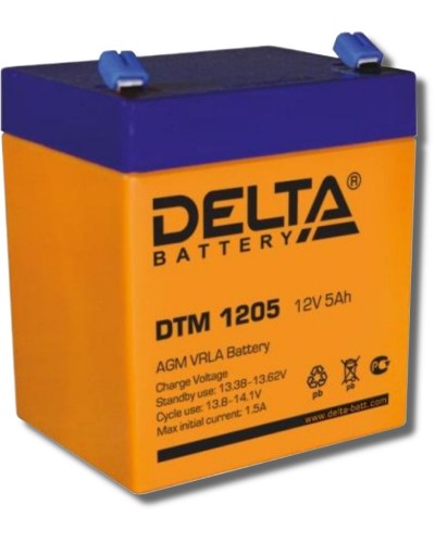 Delta DTM 1205. Аккумулятор герметичный свинцово-кислотный. Delta в Вологде