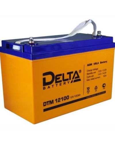 Delta DTM 12100 L. Аккумулятор герметичный свинцово-кислотный. Delta в Вологде