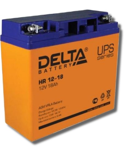 Delta HR 12-18. Аккумулятор герметичный свинцово-кислотный. Delta в Вологде