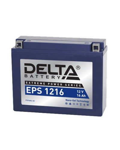 Delta EPS 1216. Аккумулятор герметичный свинцово-кислотный стартерный. Delta в Вологде