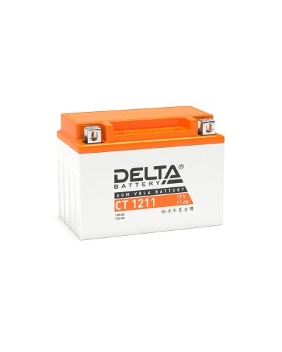 Delta CT 1211. Аккумулятор герметичный свинцово-кислотный стартерный. Delta в Вологде