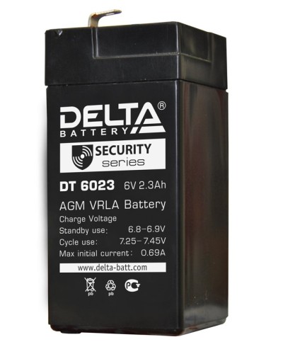 Delta DT 6023 (75мм). Аккумулятор герметичный свинцово-кислотный. Delta в Вологде