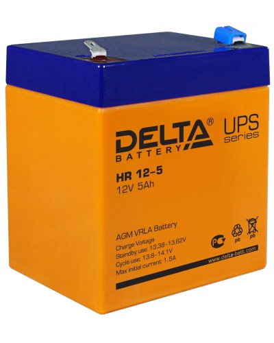 Delta HR 12-5. Аккумулятор герметичный свинцово-кислотный. Delta в Вологде