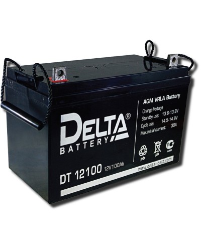 Delta DT 12100. Аккумулятор герметичный свинцово-кислотный. Delta в Вологде