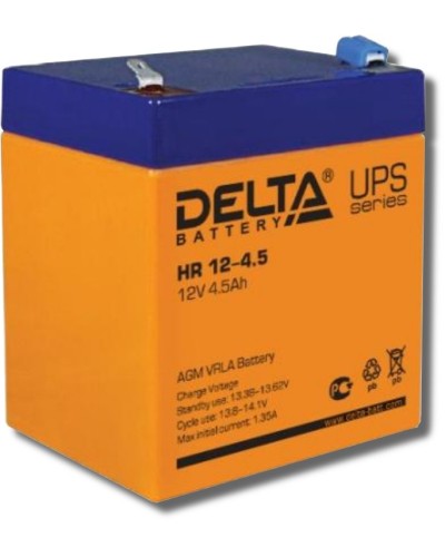 Delta HR 12-4.5. Аккумулятор герметичный свинцово-кислотный. Delta в Вологде