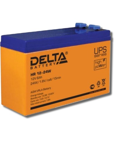 Delta HR 12-24 W. Аккумулятор герметичный свинцово-кислотный. Delta в Вологде