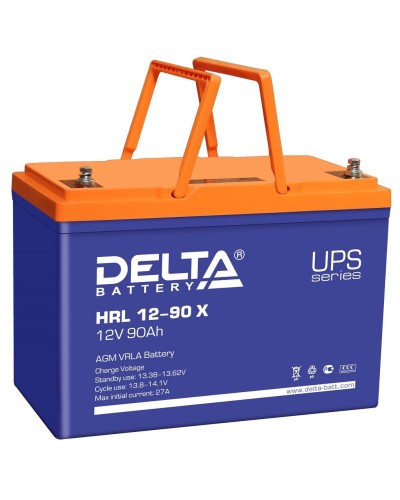 Delta HRL 12-90 X. Аккумулятор герметичный свинцово-кислотный. Delta в Вологде
