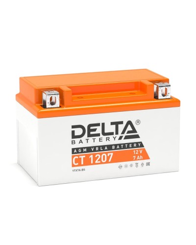 Delta CT 1207. Аккумулятор герметичный свинцово-кислотный стартерный. Delta в Вологде
