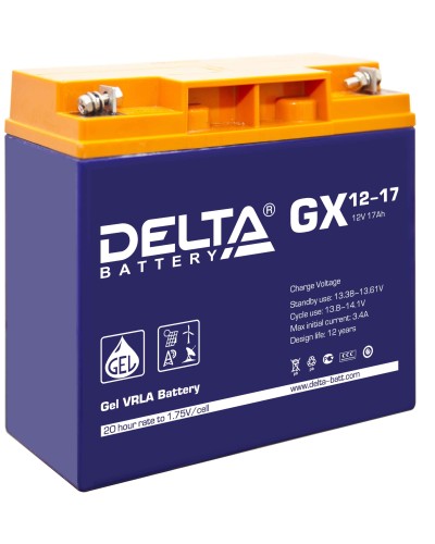 Delta GX 12-17. Аккумулятор герметичный свинцово-кислотный. Delta в Вологде