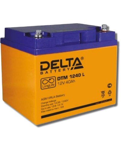 Delta DTM 1240 L. Аккумулятор герметичный свинцово-кислотный. Delta в Вологде