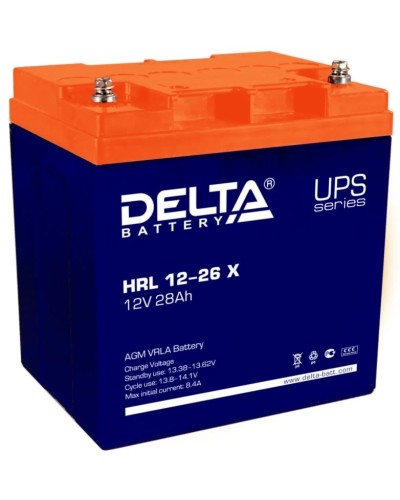 Delta HRL 12-26 X. Аккумулятор герметичный свинцово-кислотный. Delta в Вологде