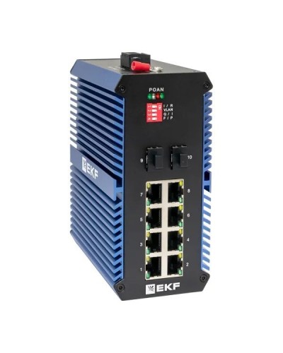 TSX-U-2GX/SFP-8GTP. Промышленный неуправляемый коммутатор. EKF в Вологде