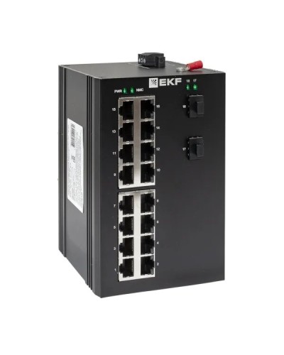 TSX-U-2GX/SFP-16GT. Промышленный неуправляемый коммутатор. EKF в Вологде